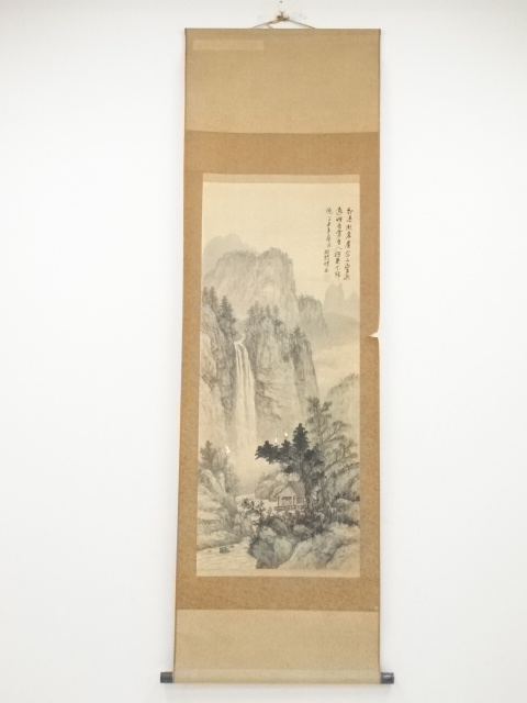 【2/25まで】美品 1422 楽止人 「瑞松」 共箱 肉筆 絹本 日本画 掛軸 道具 ] - 道具 松鶴楼主筆 山水 肉筆絹本掛軸 | ネットショップ